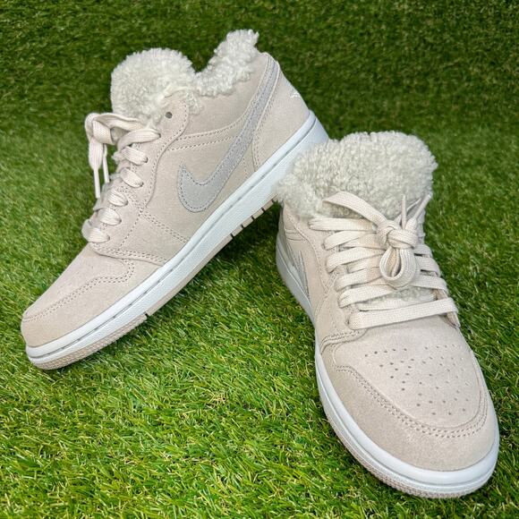 Size 6.5 | Air Jordan 1 Low SE 'Sherpa Fleece' DO0750-002 - Picture 1 of 11